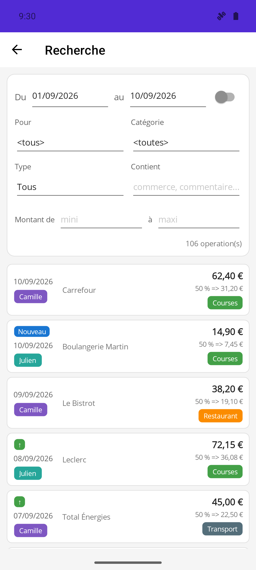 Recherche multicritère